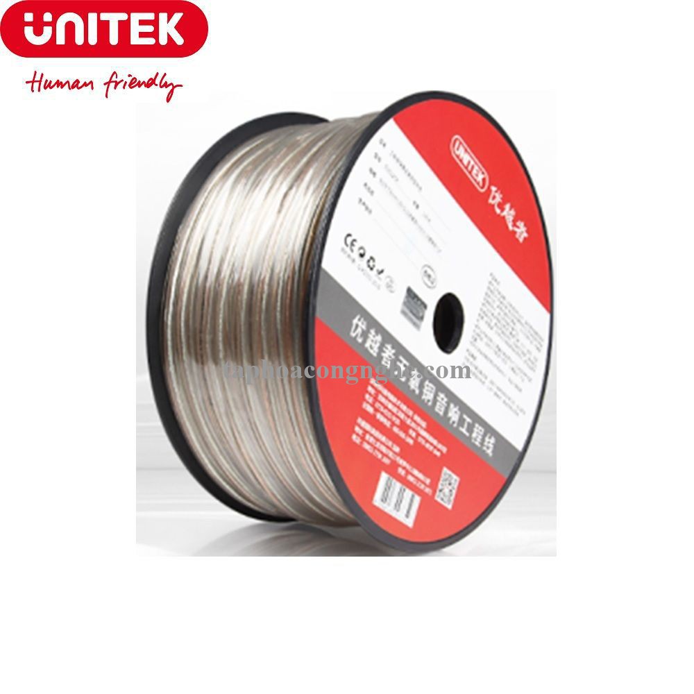 Unitek 26345 C9015TP 100M 301 Tim Od4.8*9.6Mm Cáp Loa Hi-Fi 30026345